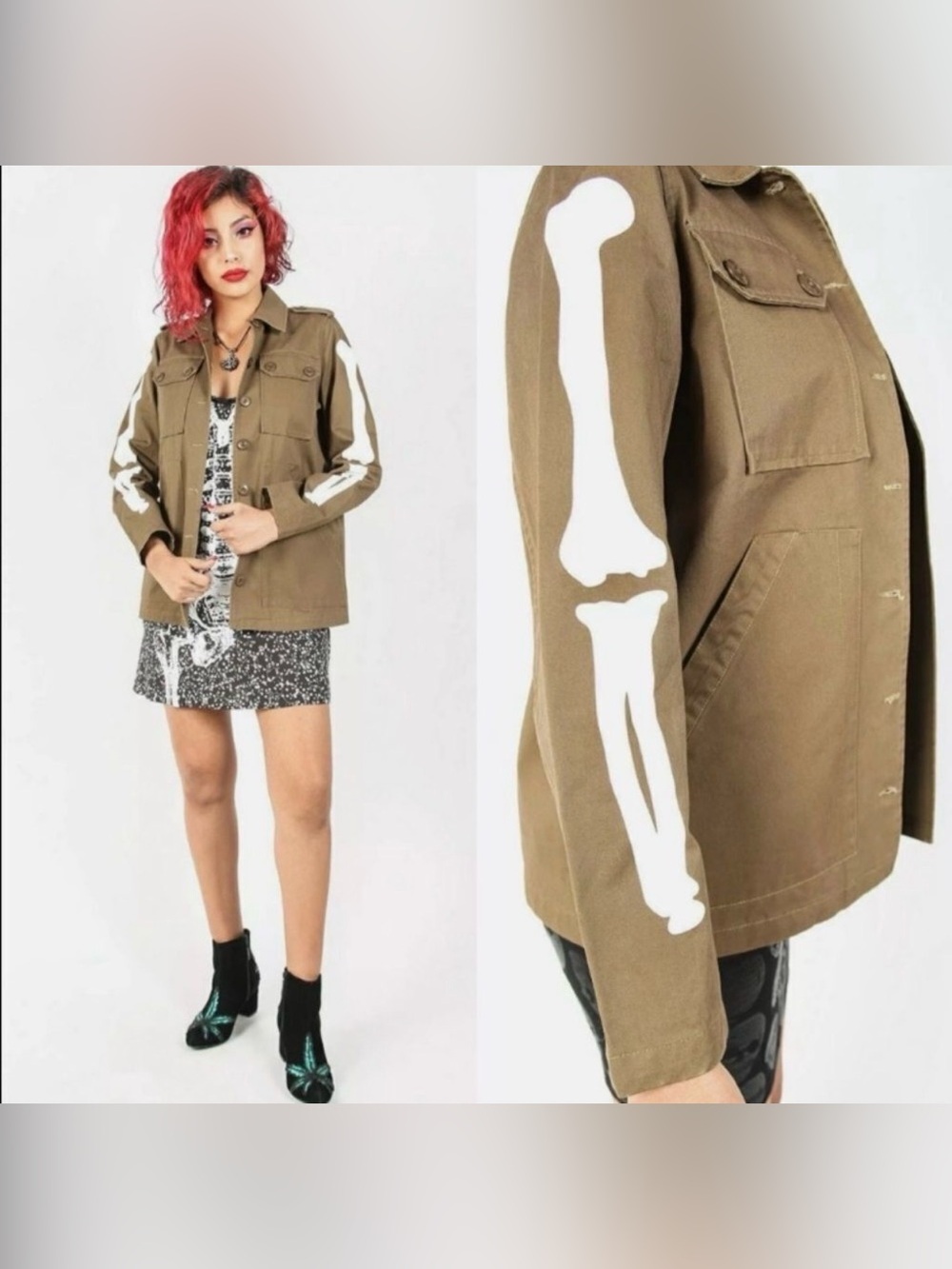 Iron Fist Bone In Military Jacket